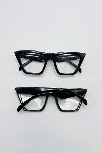 Lamelif Siyah-Şeffaf Cat Eye Güneş Gözlüğü