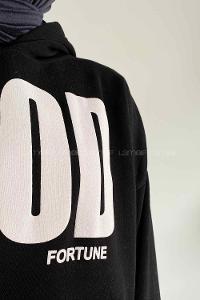 Lamelif Good Baskılı Sweathirt  Siyah