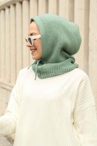 Mint Green Cotton Fabric Viscose Fabric Striped Straight Shawl