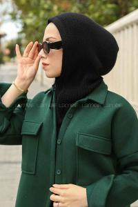 Black Cotton Fabric Viscose Fabric Striped Straight Shawl