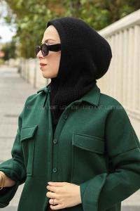 Black Cotton Fabric Viscose Fabric Striped Straight Shawl