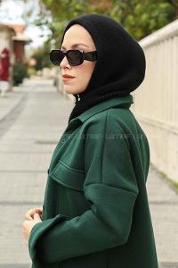 Black Cotton Fabric Viscose Fabric Striped Straight Shawl