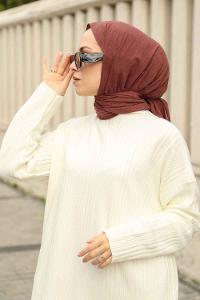 Lamelif Gül Kurusu Keten Şal