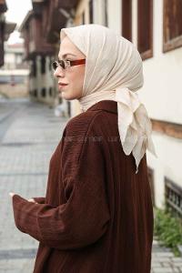 Lamelif Bambu Eşarp Bej