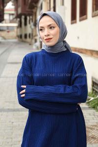 Lamelif Bambu Eşarp Füme