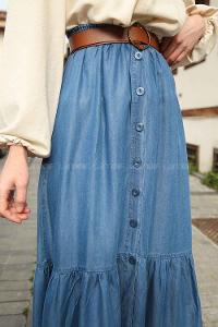 Lamelif Kot Etek Açık Mavi