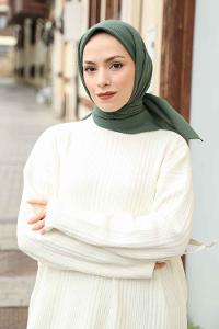 Lamelif Mio Caz Eşarp Nefti Yeşili