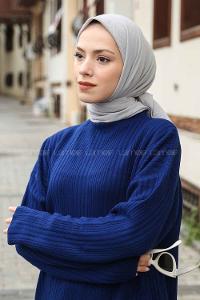 Lamelif Soft Touch Eşarp Açık Gri