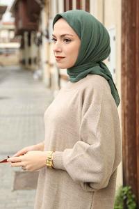 Leave Of Daphne Cotton Fabric Straight Scarf