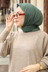 Leave Of Daphne Cotton Fabric Straight Scarf