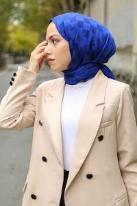 Saxe Viscose Fabric Printed Shawl