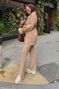 Mink Shirt Collar Long Arm Cotton Fabric Parachute Fabric Comfortable Suit