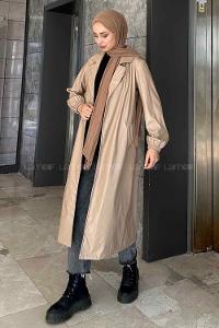 Mink V Neck Long Arm Skin Jacket