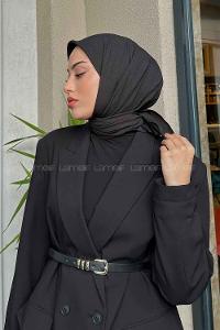 Lamelif Pamuk Caz Eşarp Siyah