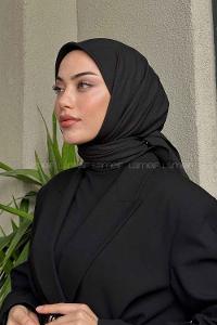 Lamelif Pamuk Caz Eşarp Siyah