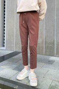 Lamelif Bel Lastikli Kalem Pantolon Acı Kahve