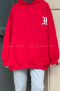 Lamelif Makıng The Headway Baskılı Sweatshirt Kırmızı