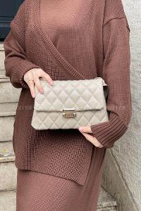 Mink Buckle Skin Hand Bag Bag