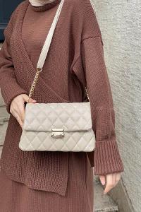 Mink Buckle Skin Hand Bag Bag