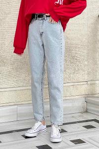 Lamelif Mom Jean Gök Mavi