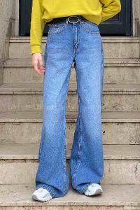 Lamelif Geniş Paça Baggy Jean