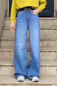 Lamelif Geniş Paça Baggy Jean