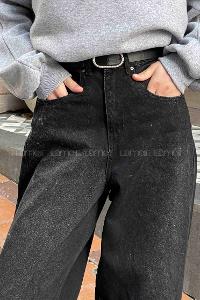 Lamelif Kemer Tokalı Baggy Jean