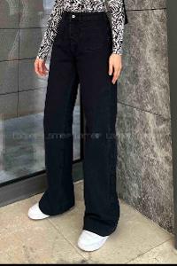 Smoked Denim Normal Waist Denim Pants