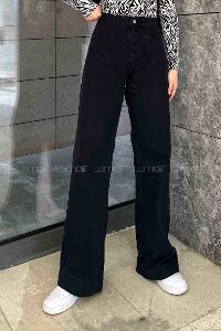 Smoked Denim Normal Waist Denim Pants