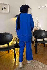 Saxe Mock Turtle Neck Long Arm Without Accessories Acrylic Regular Trousers Comfortable Suit