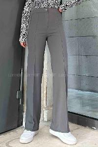 Smoked Cotton Fabric High Waist Comfortable Pants