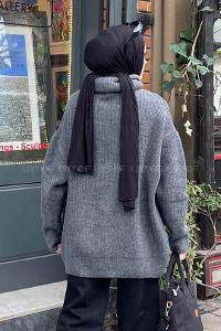 Smoked Choker Neck Long Arm Jumper