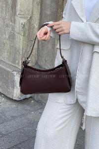 Lamelif Distressed Kol Çantası Kadın Acı Kahve