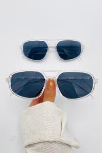 Lamelif Asia Şeffaf Çerçeve Siyah Güneş Gözlüğü