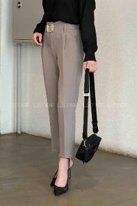 Smoked Linen High Waist Linen Pants