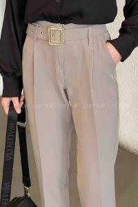 Smoked Linen High Waist Linen Pants