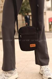 Black Without Accessories Rope Hand Bag Bag