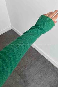 Lamelif Balıkçı Yaka Fitilli Body Yeşil