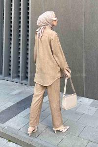 Mink Shirt Collar Long Arm Without Accessories Ayrobin Trousers Comfortable Suit