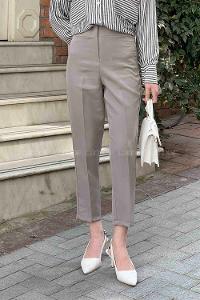 Gray Cotton Fabric High Waist Comfortable Pants