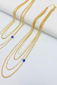 Gold Gold Straight Necklace