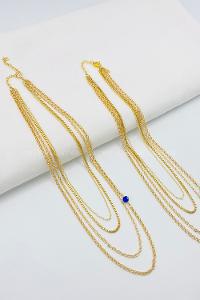 Gold Gold Straight Necklace