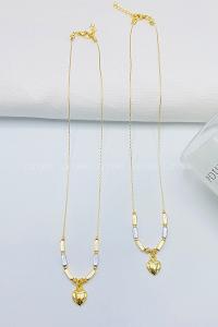 Gold Gold Straight Necklace