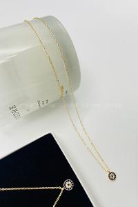 Lamelif Gold Kibar Nazar Boncuk Zirkon Kolye