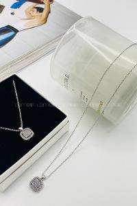 Silver Gold Straight Necklace