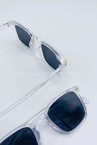 Lamelif Hemnes Şeffaf Çerçeve Siyah Güneş Gözlüğü