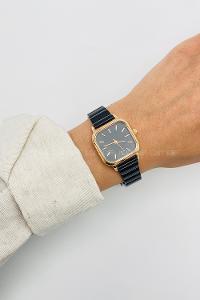 Lamelif Siyah Metal Kordon Kol Saati