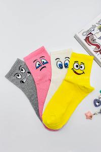 Lamelif Karikatür Kolej Çorap