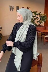 Lamelif Kapadokya Desen Jakar Serisi Şal Açık Yeşil