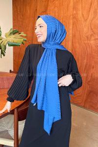 Lamelif Kapadokya Desen Jakar Serisi Şal İndigo